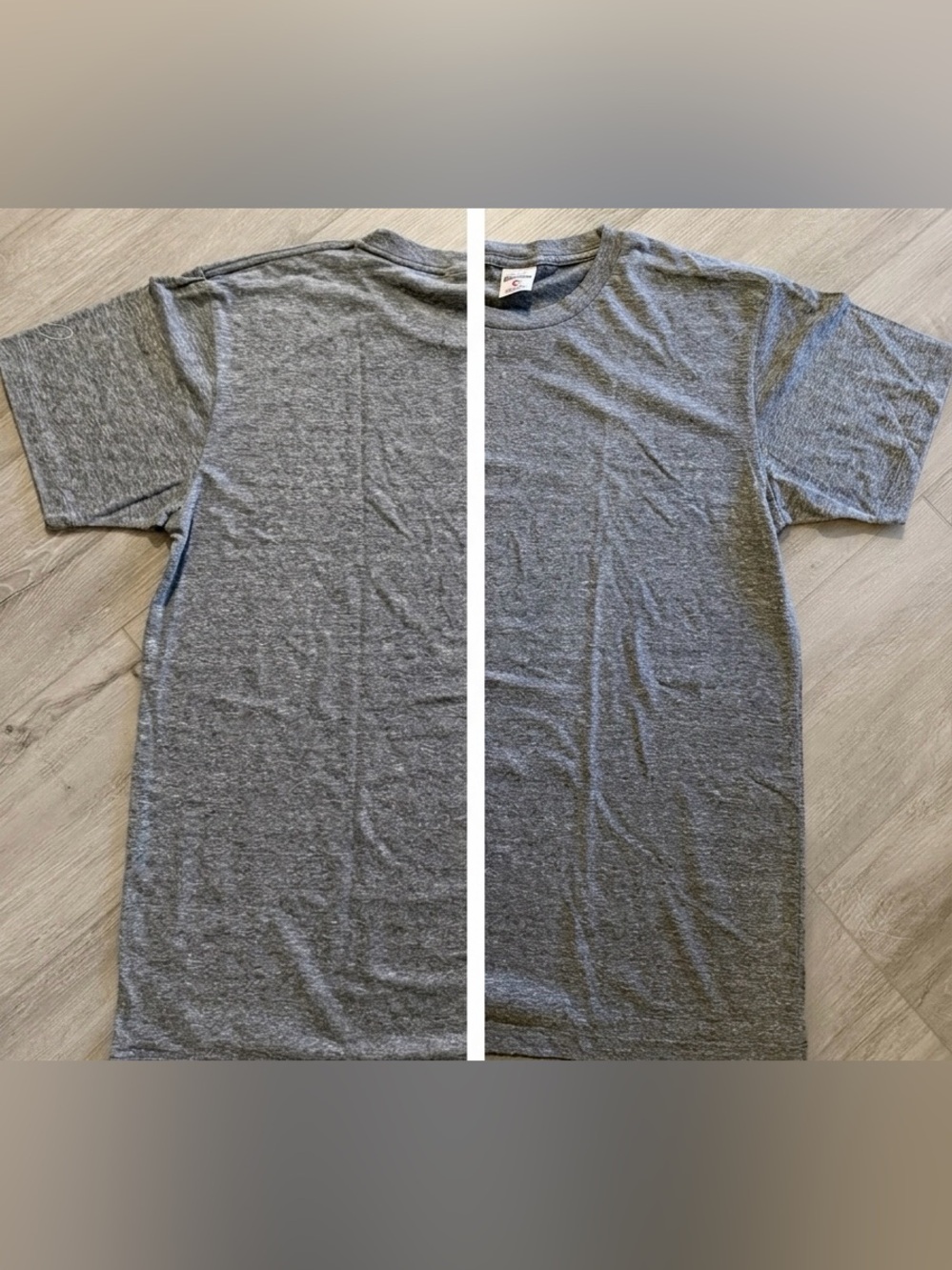 Vintage Charlie Hustle Men's Blank Gray T-Shirt - Large